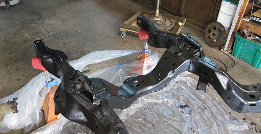 front of frame - refinished