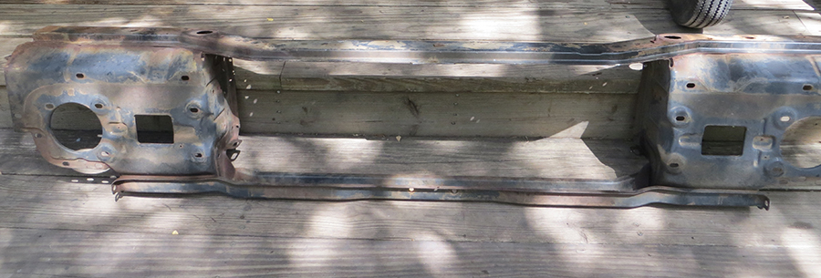 front radiator support - raw